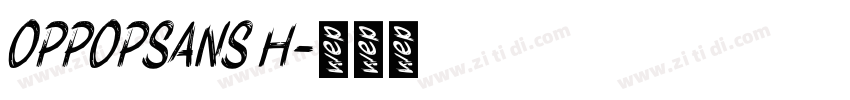 OPPOPSANS H字体转换
